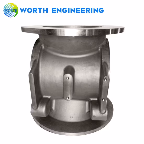 China-Absperrschiebergehäuse, Wachsausschmelzguss mit CNC-Bearbeitung